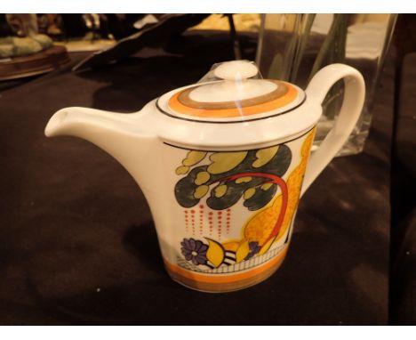 Wedgwood Clarice Cliff teapot Cornwall H: 17 cm