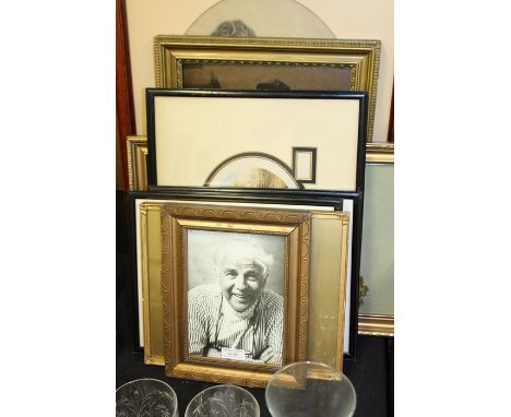 Collection of pictures, to include  Baxter print, an oil painting, a Nelllie Tetley picture of two children, a signed picture