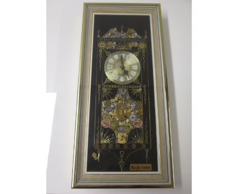 L Kersh Genuine Original Framed Horological Collage Clock with Certificate of Authenticity & Signed On Back. (Slight Repair R