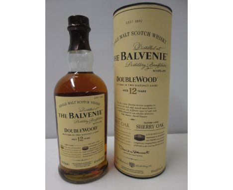 Boxed Bottle of The Balvenie, Doublewood Single Malth Scotch Whisky, Aged 12 Years