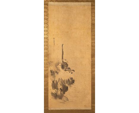 ATTRIBUTED TO KANO TAN'YU (1602-74) EDO PERIOD, 17TH CENTURY  A set of three Japanese kakejiku (hanging scroll paintings), al