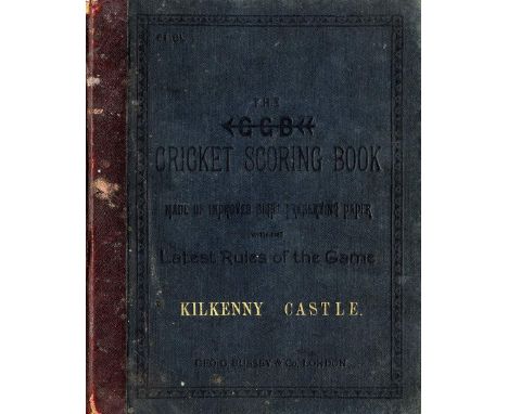 Early Co. Kilkenny Cricket Records 1901 - 1914

Cricket: Co. Kilkenny, a G.G.B. Cricket Scoring book for "Kilkenny Castle," w