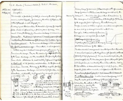 Belfast interest: Inventions: A manuscript copybook containing technical details of a considerable number of patents, mainly 