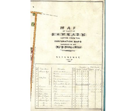 Manuscript Map - Co. Waterford: Sinnott (Henry) C.E. Map of Part of Newrath, Copied from the Corporation Maps Surveyed in 183