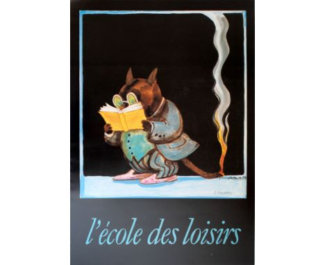 Set of two advertising posters: 1. Original advertising poster: Pastel - l'Ecole des Loisirs, the French publisher of childre