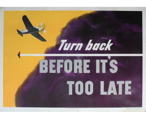 Original vintage US government safety poster for US Air Force pilots. One of a series printed during the Cold War, around the