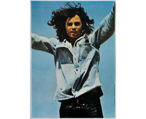 Advertising original vintage poster Jim Morrison from the rock band Doors. James Douglas Morrison (December 8, 1943 – July 3,