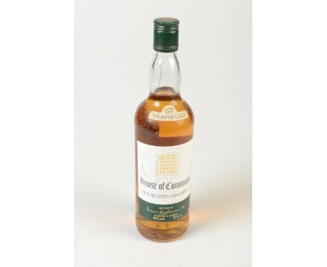 A bottle of House of Commons No 1 Scotch Whisky, with faded Paddy Ashdown signature, height 29.5cm.