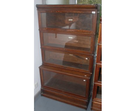 A four section Globe Wernicke bookcase.