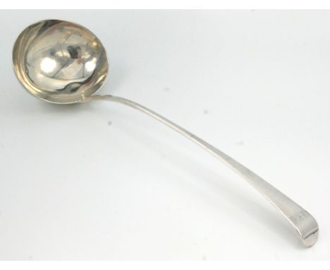 A George III Old English pattern silver soup ladle by William Sumner, London 1803, 5.5oz.