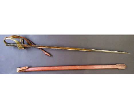 A Henry Wilkinson, George V, WWI Royal Artillery officers sword serial no.46147, with wire bound, shagreen grip and leather c