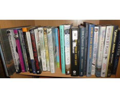 Various aviation related volumes including German Fighter Aces of World War I; Last Days of the Luftwaffe; Hilter's Jet Plane