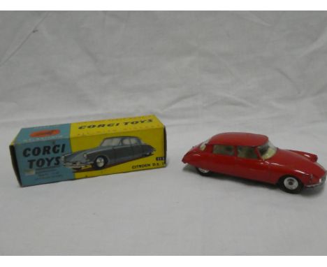 Corgi Toys - No. 210 Citroen DS209, red, light marks in original box