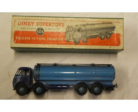 Dinky Super Toys - No 504 Foden 14-ton tanker in original box