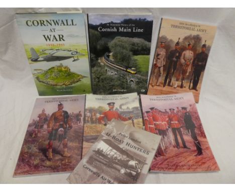 Hancock (P) Cornwall at War 1939-45; U-Boat Hunters - Cornwall's Air War 1916-19; His Majesty's Territorial Army, 4 vols,etc