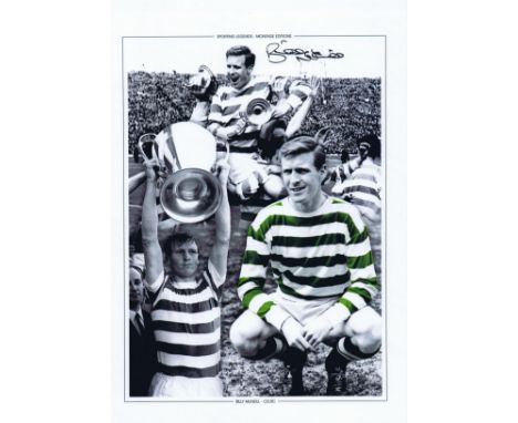 Football Autographed 16 X 12 Billy Mcneill Photo, A Superb Montage Of Images Depicting The Former Celtic Player, Signed Using