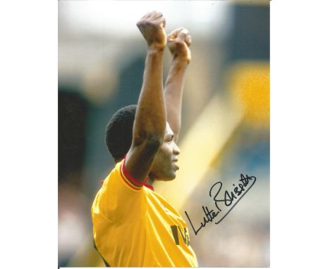Football Luther Blissett 10x8 signed colour photo pictured while playing for Watford. Good Condition. All autographs are genu