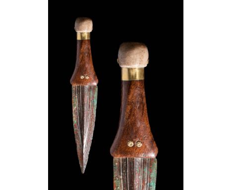 Middle to New Kingdom, Ca. 1800 - 1550 BC.An Egyptian dagger of type VI according to the classification of S. Petschel. This 