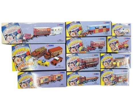 A large collection of boxed die-cast Corgi toys, Chipperfield Circus