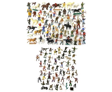 A collection of various plastic toy figures, to include Britains, Timpo, Lone Star etc