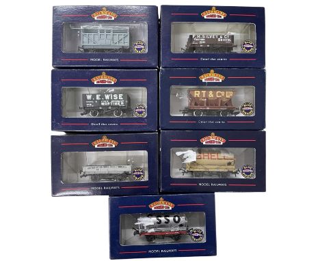 A collection of various Bachmann 00 gauge wagons, tankers etc 