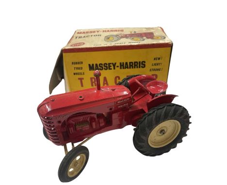 A boxed Lesney die-cast Massey-Harris 745D tractor (missing exhaust pipe)