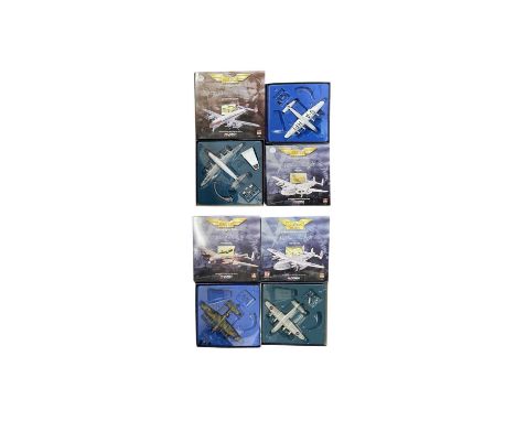 Four boxed die-cast Corgi aeroplanes, to include: - Lockheed Constellation Braniff international Airways - Avro York, RAF - A