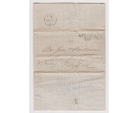 Great Britain 1830-EL Legacy duty form dated 18th Sept 1830 raised due to the will of Mary Mickleborough-posted to Banham-man