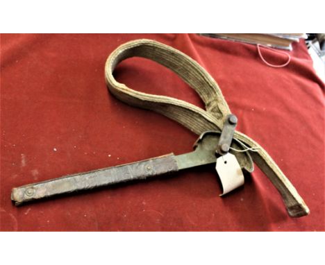 British WWII Military issue strap wrench for use on field guns and vehicles