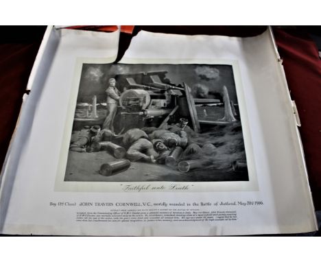 John Travers Cornwall V.C. - A large print of a recipient of the Victoria Cross, "Boy (1st Class) john Travers Cornwall V.C.,