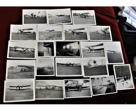 British interwar period RAF photographs (21), a fascinating selection from an album which includes aircraft crash landings (3