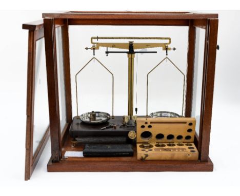 Mahogany cased mid 20th Century scales 