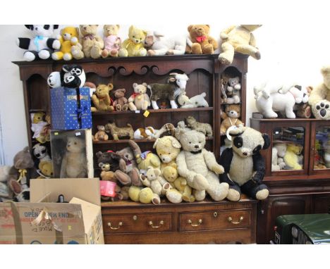 A very large quantity of teddy bears to include Merrythought, Deans, limited editions, Farnell, Steiff, etc in good and playw