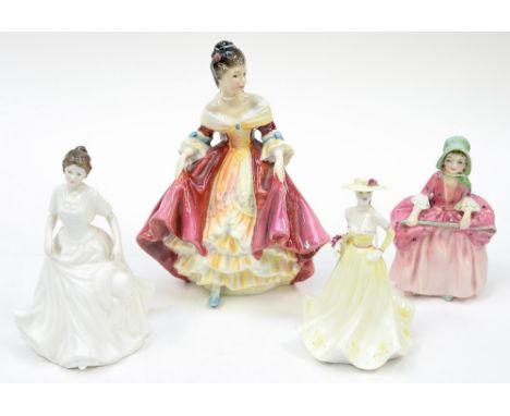 Four ceramic figures, including Royal Doulton 