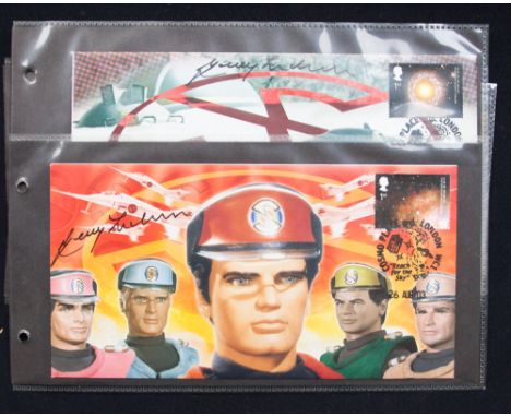 Captain Scarlet and The Thunderbirds four first day covers all signed by Gerry Andreson 