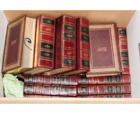 Winston Spencer Churchill, The Major Works, Centenary first edition, 25 volumes, published Hamlyn 1974, bound in full red Mor