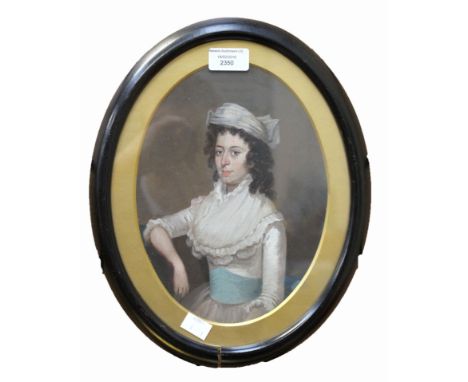 Victorian School, an oval portrait or a lady, oils, original, framed 