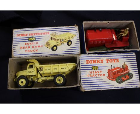 Dinky Toys 965 Euclid truck and 963 heavy tractor (boxed) (af) 