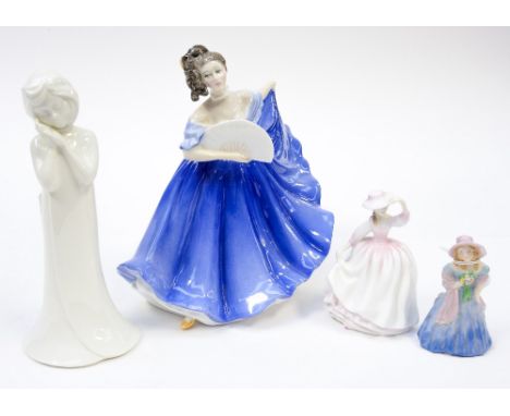 Four ceramic figures, including Royal Doulton 