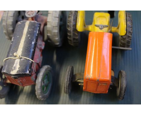 A Mears, London diecast tractor and a Mettoy tractor 