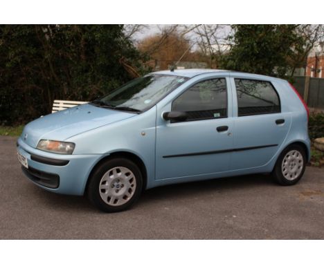2002 Fiat Punto 1.2 16v ELX Speed gear, 22000 miles, Reg; FC02 FPG, full service history, 12 months MOT, Light blue metallic,