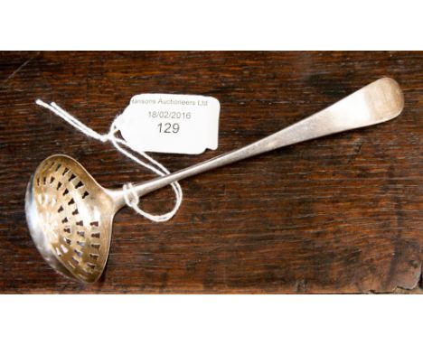 A George III Old English pattern silver sifting ladle, maker G.J, London 1794 