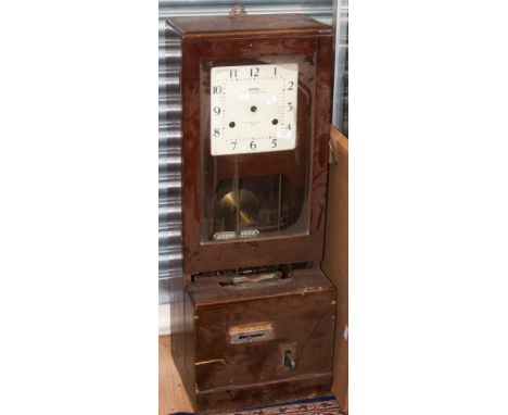 Clocking in machine by 'National Time Recorder Co Ltd' St Mary Cray Kent, missing hands