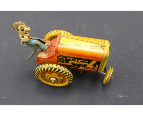 Mettoy tinplate clockwork Tractor 