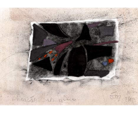 Tony O'Malley HRHA (1913-2003) PREACHÁN SAN OÍCHE 1980 gouache and charcoal on paper signed with initials and dated lower rig