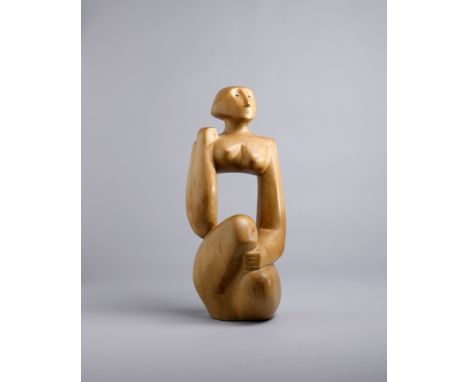 Frederick Edward McWilliam RA HRUA (1909-1992) 'MATRIARCH' 1935 cherrywood; (unique) signed with initials 22 x 9 x 7in. (55.8