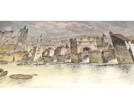A mixed lot of pictures to include prints, an early 20th Century sketch book of watercolours, an oil painting of flowers by a