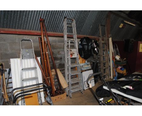 Two aluminium step ladders