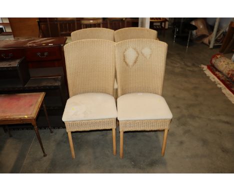 A set four Lloyd Loom chairs