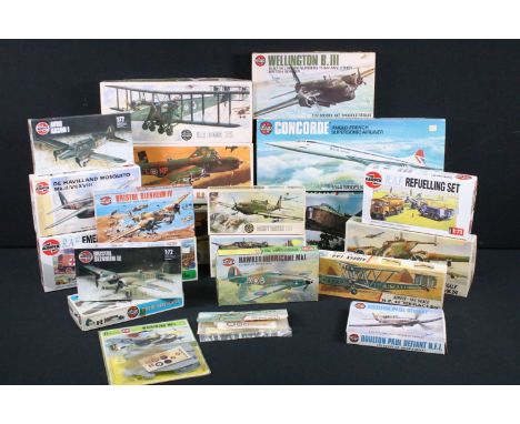 22 Boxed Airfix plastic model kits of varying scales to include 1/144 06175-1 Series 6 Concorde Anglo-French Supersonic Airli